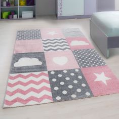 Ayyildiz Dětský kusový koberec KIDS 0620, Růžová Rozměr koberce: 80 x 150 cm