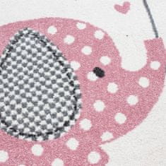 Ayyildiz Dětský kusový koberec KIDS 0570, kulatý, Růžová Rozměr koberce: 120 cm KRUH