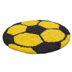 Ayyildiz Dětský Dětský kusový koberec FUN 6001, kulatý, Žlutá Rozměr koberce: 100 cm KRUH