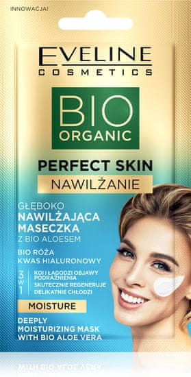 Eveline Bio Organic Perfect Skin Hloubkově hydratační maska s Bio Aloe Vera 8 ml