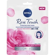 Nivea Intenzivní hydratační maska s růžovou vodou Rose Touch 1sada
