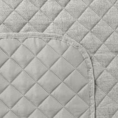 Eurofirany Dekorativní přehoz na postel LEN 70x160 béžový prošívaný geometrický vzor