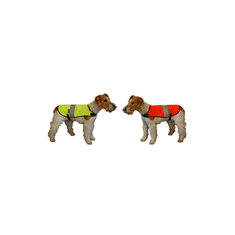 Reflexní vesta pro psy s reflexní páskou, oranžová, L