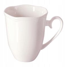 DAJAR Diana bílý porcelánový hrnek na nápoje 350 ml