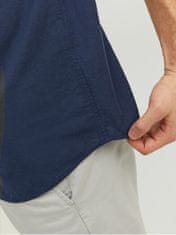 Jack&Jones Pánská košile JJESUMMER Slim Fit 12220136 Navy Blazer (Velikost L)