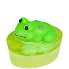 ORGANIQUE Glycerinové mýdlo s hračkou žáby - zelené 80G