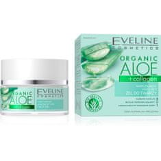Eveline Organický hydratační a zmatňující gel na obličej s aloe 3W1 - normální a smíšená pleť 50 ml