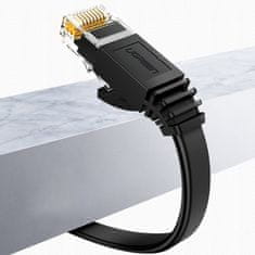 Ugreen Flat síťový kabel LAN Cat.6 2m, černý