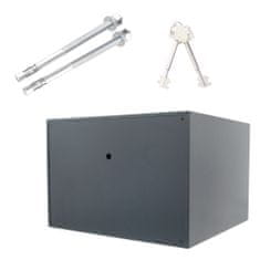 Rottner PowerSafe 300 nábytkový trezor antracit | Trezorový zámek na klíč | 44.5 x 30 x 40 cm