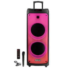 Akai Reproduktor , Party speaker 1010, přenosný, Bluetooth, LED displej, 100 W RMS