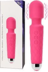 XSARA Výkonný silikonový vibrátor wand stimulátor klitorisu - 160 kombinací rozkoše - 77359392