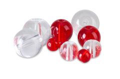 PFS bílé korálky - Round Glass Beads Velikost 6 mm, 20ks/bal