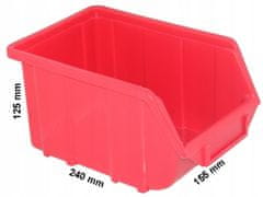 PATROL Skladovací kontejner - Ecobox střední | Červené