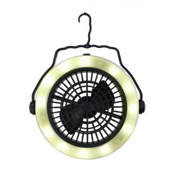Northix Kempingová lampa s ventilátorem - na baterie - LED