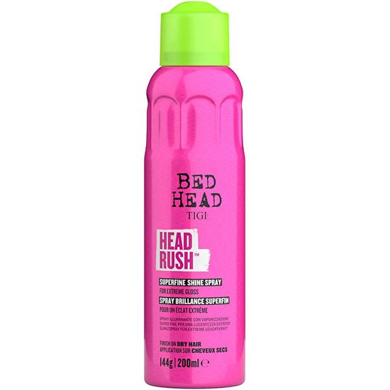 Tigi Sprej pro lesk vlasů Bed Head Headrush (Superfine Shine Spray) 200 ml