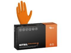 Espeon Rukavice jednorázové nepudrované NITRIL EXTRA STRONG3 oranžové, velikost S