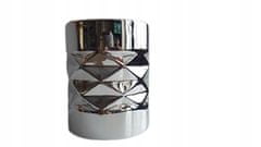 Polnix Keramický květináč Cylinder 13,5 cm, stříbrný