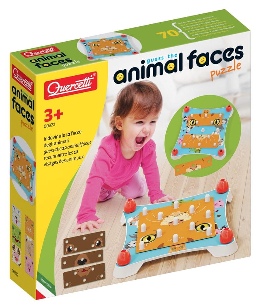 Levně Quercetti 00322 Animal Faces Puzzle