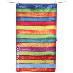 Printed SoftFibre Trek Towel; striped planks