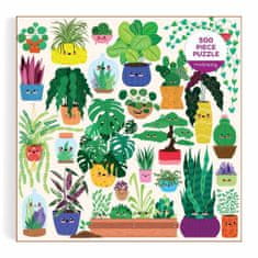 Mudpuppy Puzzle šťastné rostliny 500 dílků
