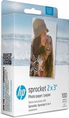 HP Papír do tiskárny HP Sprocket, Sprocekt 2in1, 2x3", 100 ks
