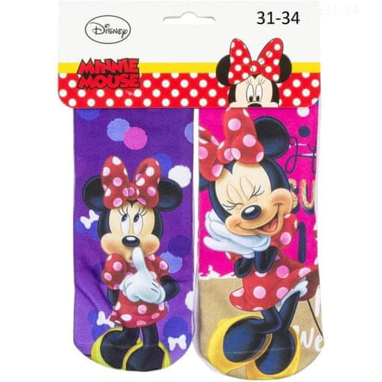 Sun City Dětské ponožky Minnie night 2 páry, oficiální licence Disney