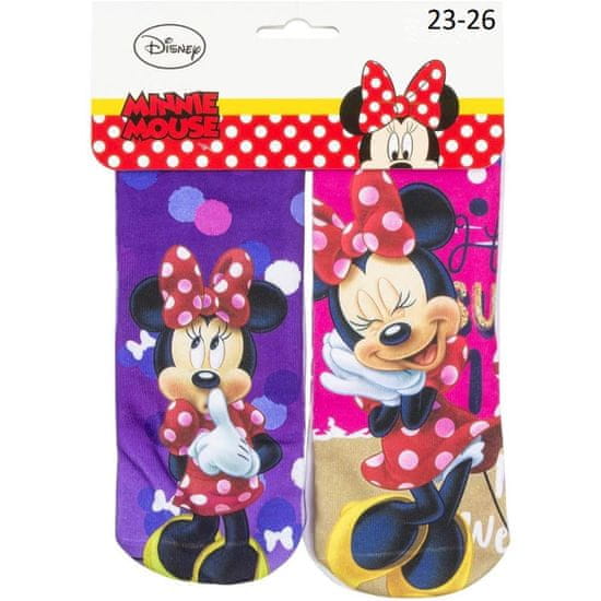 Sun City Dětské ponožky Minnie night 2 páry, oficiální licence Disney