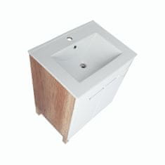 BPS-koupelny Koupelnová skříňka s keramickým umyvadlem Doris 60-2D