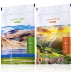 Energy Barley Juice tabs 200 tablet + Organic Goji powder 100 g