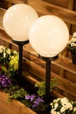 LUMILED Solární zahradní lampa LED do země ATRIS 20cm