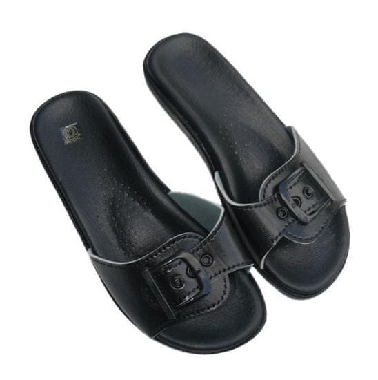 Befado zdravotní pantofle hladké FUSBET-jednopáskové (1pF) černé