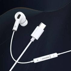 Kaku KSC-727 sluchátka do uší USB-C, bílé