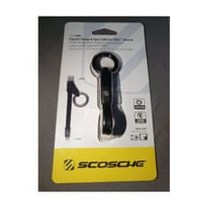 Scosche ClipSync nabíjecí minikabel USB-C s karabinou