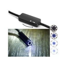 Inskam USB-C endoskop 8mm 720p, pevný kabel 3m, redukce na USB, pro Android, PC