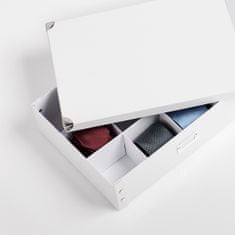 Zeller Box na kravaty a opasky - organizér, barva bílá