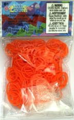 Rainbow Loom Original-gumičky-300ks-neon oranžová