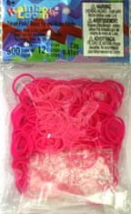 Rainbow Loom Original-gumičky-300ks-neon růžová