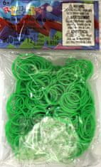Rainbow Loom Original-gumičky-300ks-neon zelená