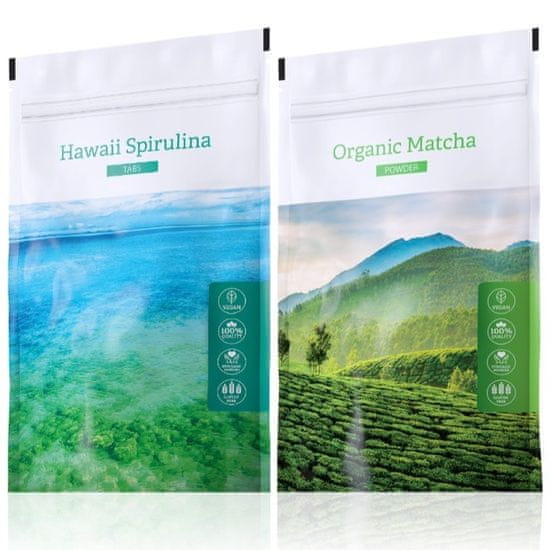 Energy Hawaii Spirulina tabs 200 tablet + Organic Matcha powder 50 g