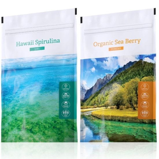 Energy Hawaii Spirulina tabs 200 tablet + Organic Sea Berry powder 100 g