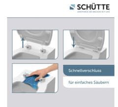 Schütte WC sedátko SEA LIFE | Duroplast, Soft Close s automatickým klesáním a rychloupínáním