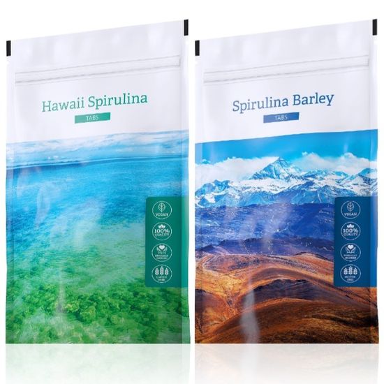 Energy Hawaii Spirulina tabs 200 tablet + Spirulina Barley tabs 200 tablet