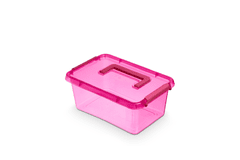Orplast úložný box s madlem SimpleStore Color 4,5l, růžová