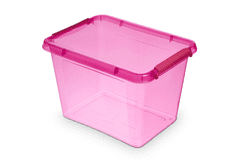 Orplast úložný box s madlem SimpleStore Color 19l, Růžová
