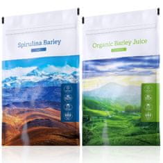 Energy Spirulina Barley tabs 200 tablet + Organic Barley Juice powder 100 g