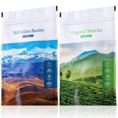 Energy Spirulina Barley tabs 200 tablet + Organic Matcha powder 50 g