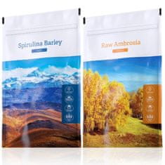 Energy Spirulina Barley tabs 200 tablet + Raw Ambrosia pieces 100 g
