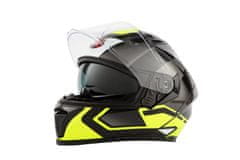 MAXX FF 985 extra velká 3XL integrální helma se sluneční clonou černo zelený reflex