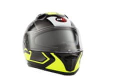 MAXX FF 985 extra velká 3XL integrální helma se sluneční clonou černo zelený reflex