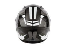 MAXX FF 985 extra velká 3XL integrální helma se sluneční clonou černo stříbrná
